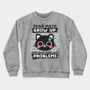 Math confused cat Crewneck Sweatshirt